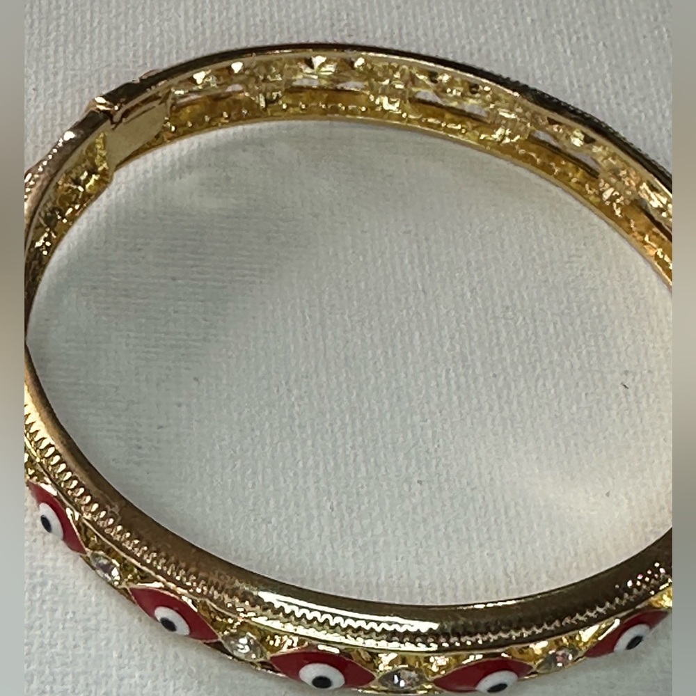 Red Evil Eye Bangle - Picture 2 of 2